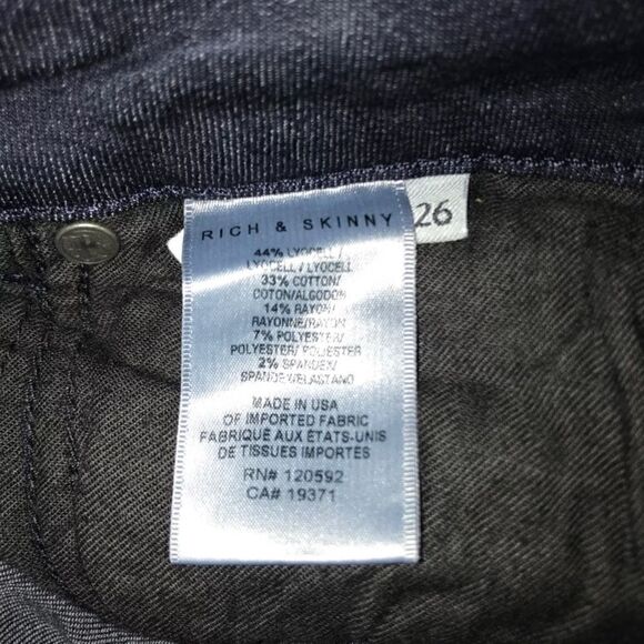 Rich And Skinny Jeans- Size 26 - Picture 4 of 4